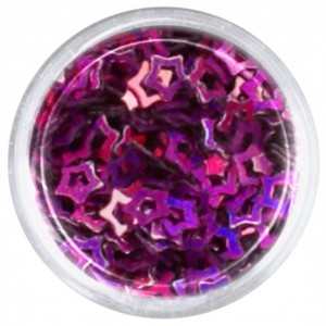 ΑΣΤΕΡΙ GLITTER ΜΕ ΤΡΥΠΑ ΜΩΒ - ΦΟΥΞΙΑ 5mm 3gr ΑΣΤΕΡΙ GLITTER ΜΕ ΤΡΥΠΑ ΜΩΒ - ΦΟΥΞΙΑ 5mm 3gr