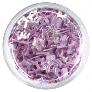 ΑΣΤΕΡΙ GLITTER ΜΕ ΤΡΥΠΑ ΜΩΒ - ΡΟΖ 5mm 3gr ΑΣΤΕΡΙ GLITTER ΜΕ ΤΡΥΠΑ ΜΩΒ - ΡΟΖ 5mm 3gr