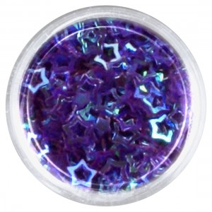 ΑΣΤΕΡΙ GLITTER ΜΕ ΤΡΥΠΑ ΜΩΒ 5mm 3gr ΑΣΤΕΡΙ GLITTER ΜΕ ΤΡΥΠΑ ΜΩΒ 5mm 3gr