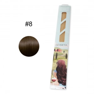 ΤΟΥΦΕΣ SEISETA HAIR EXTENSION KERATIN CLASSIC LINE 50/55cm #8 10τεμ.