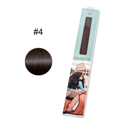 ΤΡΕΣΑ SEISETA WEFT HAIR EXTENSION 50/55cm #4 ΦΥΣΙΚΗ 100gr