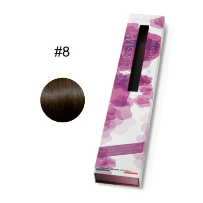 ΤΡΕΣΑ SEISETA WEFT HAIR EXTENSION 7 ΚΟΜΜΑΤΙΑ ΜΕ ΚΛΙΠΣ #8 ΦΥΣΙΚΗ 100gr