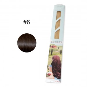 ΤΟΥΦΕΣ SEISETA HAIR EXTENSION KERATIN CLASSIC LINE 50/55cm #6 25τεμ. 20gr