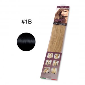 ΤΡΕΣΑ SEISETA WEFT HAIR EXTENSION 3 ΚΟΜΜΑΤΙΑ ΜΕ ΚΛΙΠΣ #1Β ΦΥΣΙΚΗ 30gr