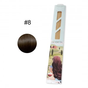 ΤΟΥΦΕΣ SEISETA HAIR EXTENSION KERATIN CLASSIC LINE 50/55cm #8 25τεμ. 20gr