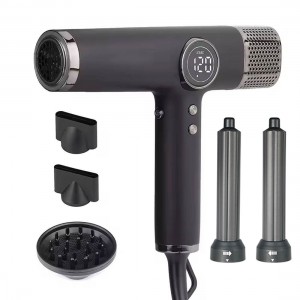 ΣΕΣΟΥΑΡ KOOFEX HIGH SPEED IONIC ΜΕ ΟΘΟΝΗ ΚF-8221 ΜΑΥΡΟ 1800W