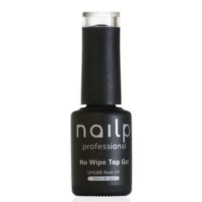 NAILP NO WIPE TOP GEL SOAK OFF UV/LED CLEAR 12ml NAILP NO WIPE TOP GEL SOAK OFF UV/LED CLEAR 12ml