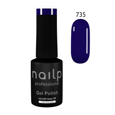 NAILP GEL POLISH SOAK OFF UV/LED #735 12ml NAILP GEL POLISH SOAK OFF UV/LED #735 12ml