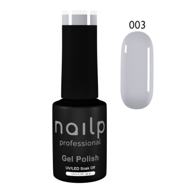 NAILP GEL POLISH SOAK OFF UV/LED CLASSIC GREY #003 12ml NAILP GEL POLISH SOAK OFF UV/LED CLASSIC GREY #003 12ml
