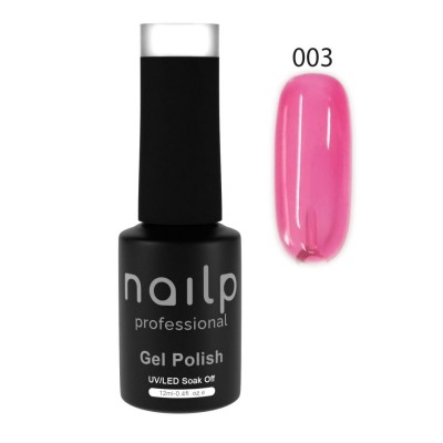 NAILP GEL POLISH SOAK OFF UV/LED TRANSLUCENT CLEAR #003 12ml GLASS NAILP GEL POLISH SOAK OFF UV/LED TRANSLUCENT CLEAR #003 12ml GLASS