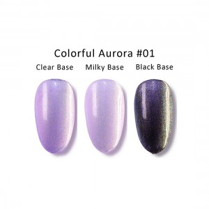 NAILP GEL POLISH SOAK OFF UV/LED COLORFUL AURORA #01 12ml NAILP GEL POLISH SOAK OFF UV/LED COLORFUL AURORA #01 12ml
