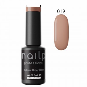 NAILP RUBBER COLOR BASE GEL SOAK OFF UV/LED #019 12ml NAILP RUBBER COLOR BASE GEL SOAK OFF UV/LED #019 12ml