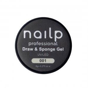 NAILP PAINTING GEL DRAW AND SPONGE #001 8gr