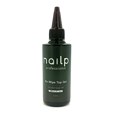 NAILP REFILL NO WIPE TOP GEL SOAK OFF UV/LED CLEAR 100ml NAILP REFILL NO WIPE TOP GEL SOAK OFF UV/LED CLEAR 100ml