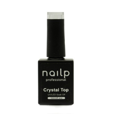 NAILP NO WIPE CRYSTAL TOP GEL SOAK OFF UV/LED CLEAR 12ml NAILP NO WIPE CRYSTAL TOP GEL SOAK OFF UV/LED CLEAR 12ml