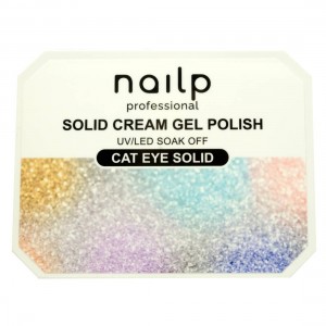 NAILP SOLID CREAM GEL POLISH CAT EYE DIAMOND 9 x 2gr