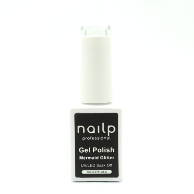 NAILP GEL POLISH SOAK OFF UV/LED #001 MERMAID GLITTER 8ml