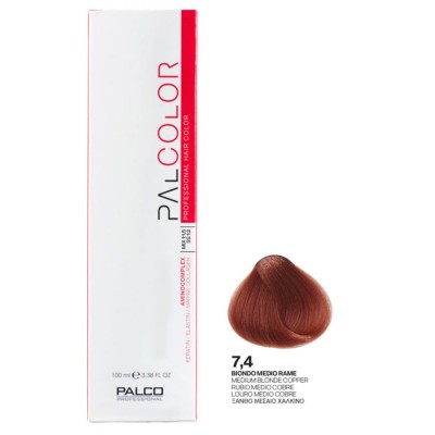 ΒΑΦΗ PALCOLOR 7.4 ΞΑΝΘΟ ΜΕΣΑΙΟ ΧΑΛΚΙΝΟ 100ml ΒΑΦΗ PALCOLOR 7.4 ΞΑΝΘΟ ΜΕΣΑΙΟ ΧΑΛΚΙΝΟ 100ml