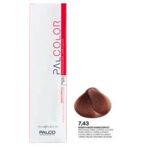 ΒΑΦΗ PALCOLOR 7.43 ΞΑΝΘΟ ΜΕΣΑΙΟ ΧΑΛΚΙΝΟ ΧΡΥΣΑΦΙ 100ml